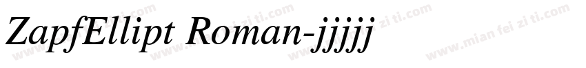 ZapfEllipt Roman字体转换
